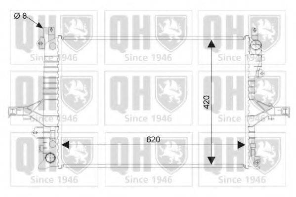 QUINTON HAZELL QER2371 Радіатор, охолодження двигуна