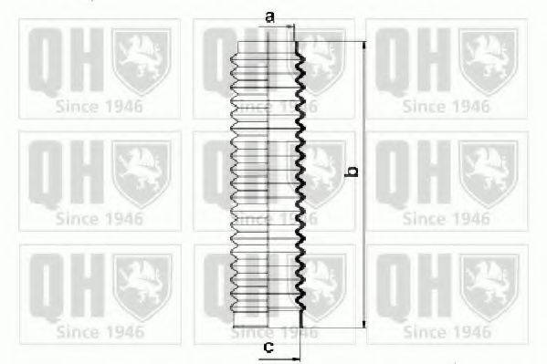 QUINTON HAZELL QG1338 Комплект пильника, рульове керування