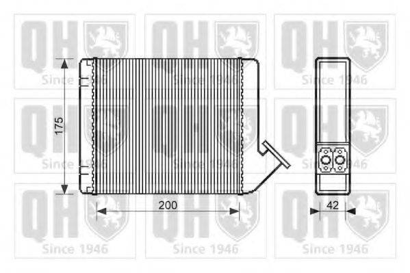QUINTON HAZELL QHR2004 Теплообмінник, опалення салону