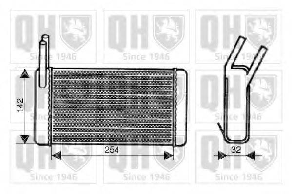 QUINTON HAZELL QHR2013 Теплообмінник, опалення салону