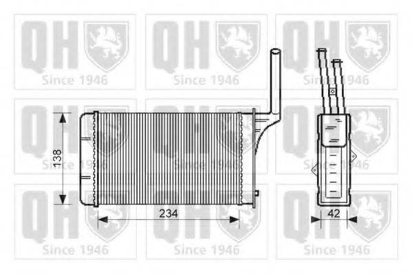 QUINTON HAZELL QHR2079 Теплообмінник, опалення салону