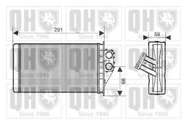 QUINTON HAZELL QHR2167 Теплообмінник, опалення салону