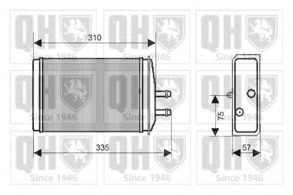 QUINTON HAZELL QHR2185 Теплообмінник, опалення салону