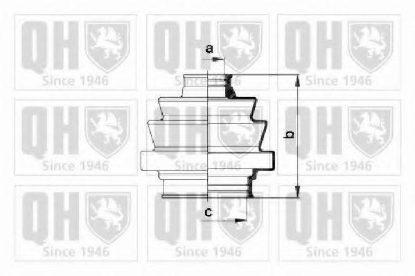 QUINTON HAZELL QJB121 Комплект пильника, приводний вал