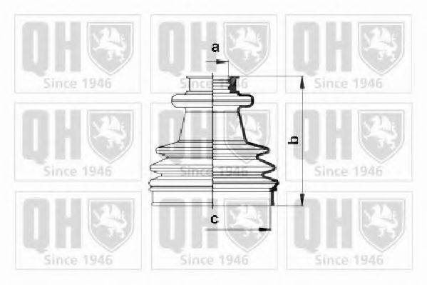 QUINTON HAZELL QJB198 Комплект пильника, приводний вал