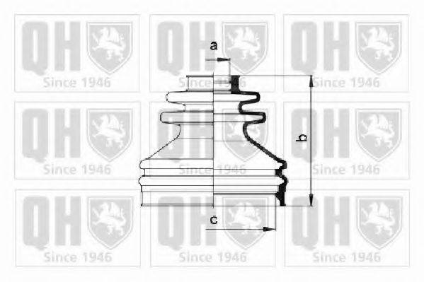 QUINTON HAZELL QJB433 Комплект пильника, приводний вал