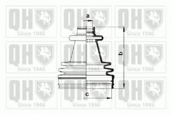 QUINTON HAZELL QJB748 Комплект пильника, приводний вал