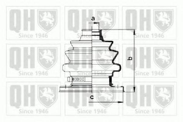 QUINTON HAZELL QJB938 Комплект пильника, приводний вал