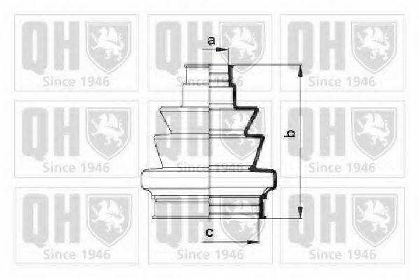 QUINTON HAZELL QJB989 Комплект пильника, приводний вал