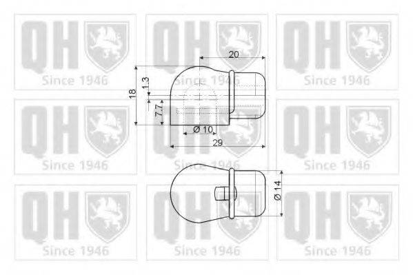 QUINTON HAZELL QTS128392 Газова пружина, кришка багажника