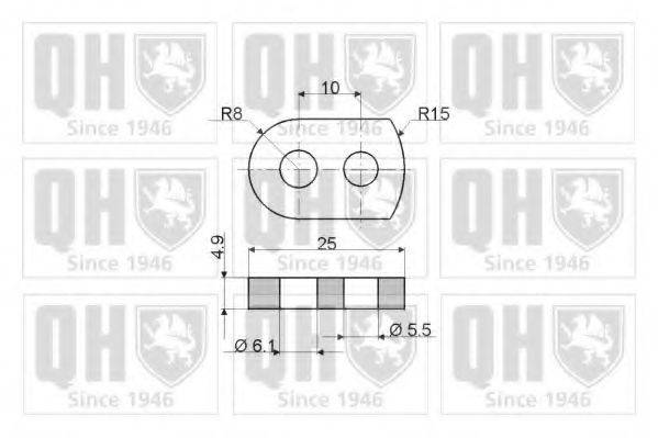 QUINTON HAZELL QTS128587 Газова пружина, кришка багажника