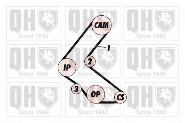 QUINTON HAZELL QTB665 Ремінь ГРМ