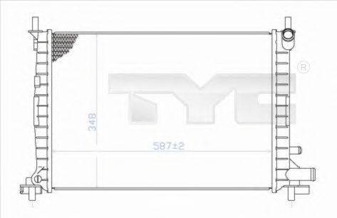 TYC 7100051 Радіатор, охолодження двигуна