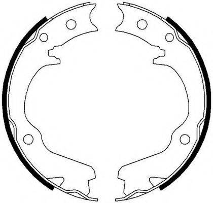 FERODO FSB673 Комплект гальмівних колодок, стоянкова гальмівна система