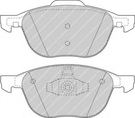 FERODO FDB1594 Комплект гальмівних колодок, дискове гальмо