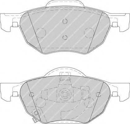 FERODO FDB1704 Комплект гальмівних колодок, дискове гальмо
