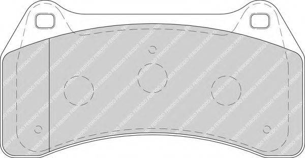 FERODO FDB1712 Комплект гальмівних колодок, дискове гальмо