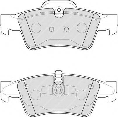 FERODO FDB1831 Комплект гальмівних колодок, дискове гальмо