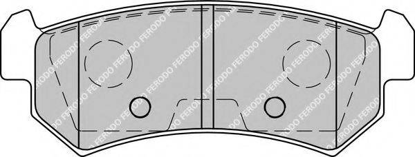 FERODO FDB1889 Комплект гальмівних колодок, дискове гальмо