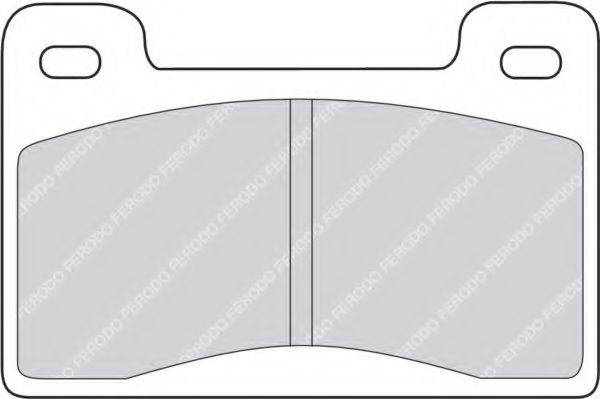 FERODO FDB461 Комплект гальмівних колодок, дискове гальмо