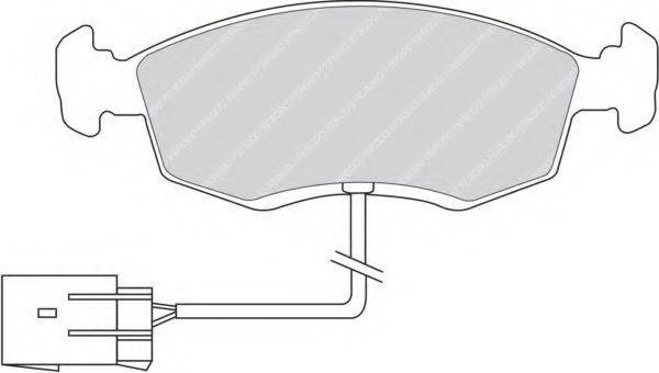 FERODO FDB846 Комплект гальмівних колодок, дискове гальмо