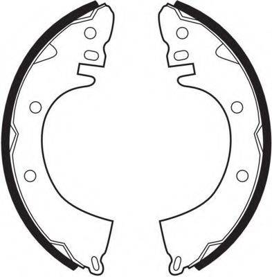 FERODO FSB261 Комплект гальмівних колодок