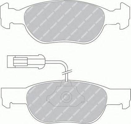 FERODO FSL1040 Комплект гальмівних колодок, дискове гальмо