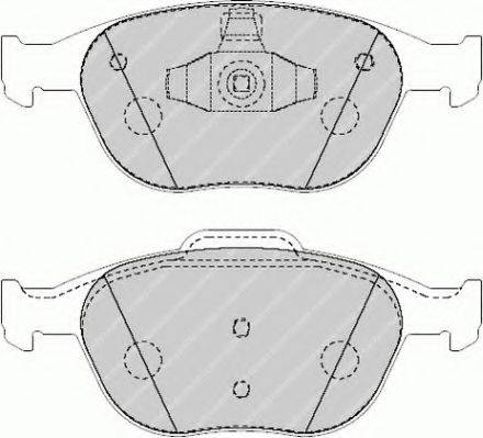 FERODO FSL1568 Комплект гальмівних колодок, дискове гальмо