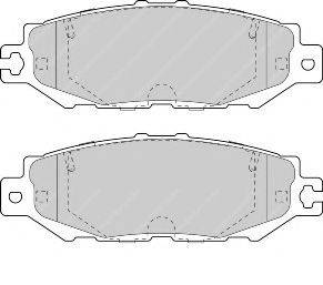 FERODO FSL1684 Комплект гальмівних колодок, дискове гальмо