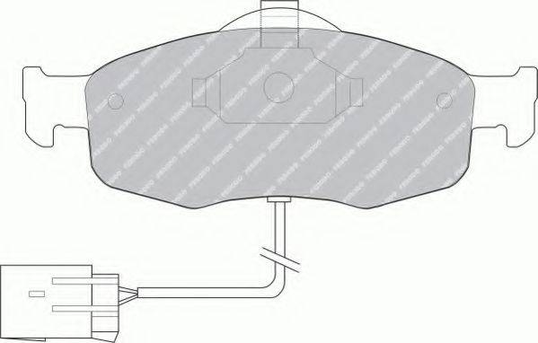 FERODO FSL766 Комплект гальмівних колодок, дискове гальмо