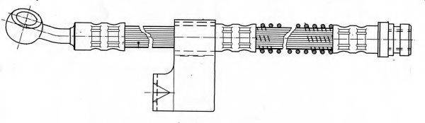 FERODO FHY3145 Гальмівний шланг