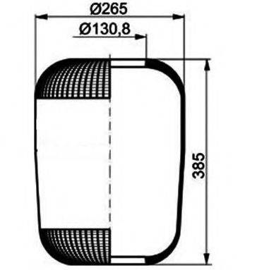 PE AUTOMOTIVE 08403010A Кожух пневматичної ресори