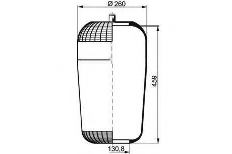 PE AUTOMOTIVE 08411110A Кожух пневматичної ресори