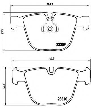 BREMBO P05001 Комплект гальмівних колодок, дискове гальмо