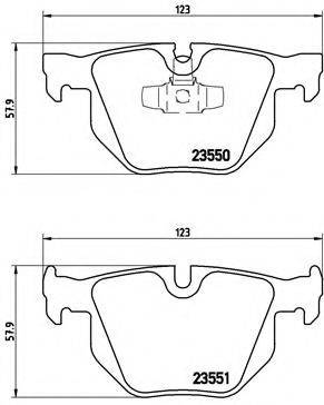 BREMBO P06039 Комплект гальмівних колодок, дискове гальмо