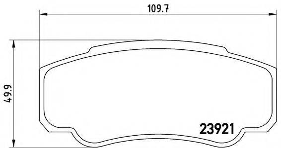 BREMBO P23093 Комплект гальмівних колодок, дискове гальмо