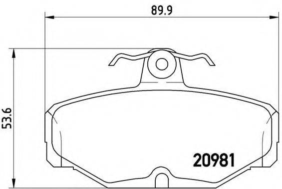 BREMBO P24018 Комплект гальмівних колодок, дискове гальмо