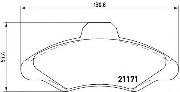 BREMBO P24029 Комплект гальмівних колодок, дискове гальмо