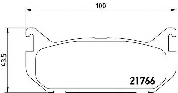 BREMBO P24036 Комплект гальмівних колодок, дискове гальмо