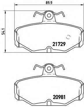 BREMBO P24079 Комплект гальмівних колодок, дискове гальмо