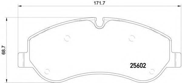 BREMBO P24152 Комплект гальмівних колодок, дискове гальмо