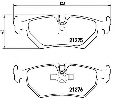 BREMBO P36008 Комплект гальмівних колодок, дискове гальмо