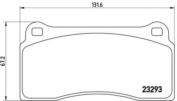 BREMBO P36018 Комплект гальмівних колодок, дискове гальмо