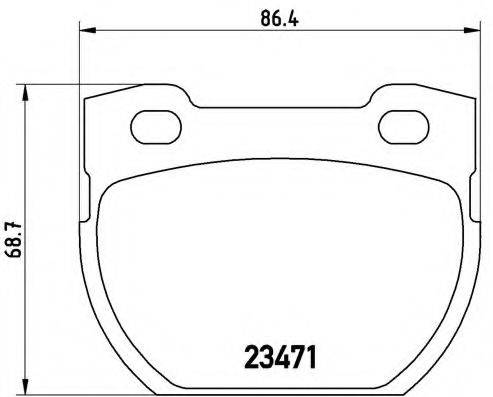 BREMBO P44007 Комплект гальмівних колодок, дискове гальмо