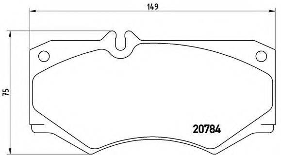 BREMBO P50003 Комплект гальмівних колодок, дискове гальмо