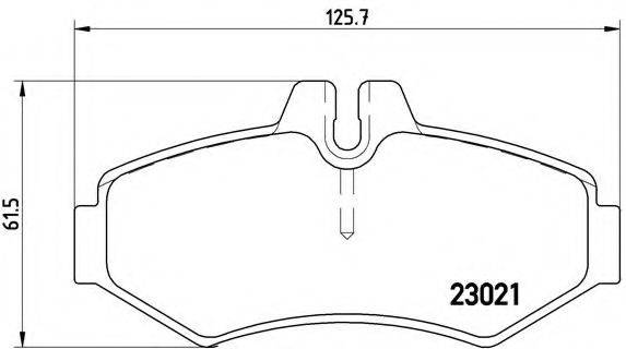 BREMBO P50020 Комплект гальмівних колодок, дискове гальмо