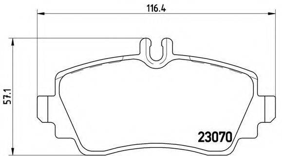 BREMBO P50036 Комплект гальмівних колодок, дискове гальмо