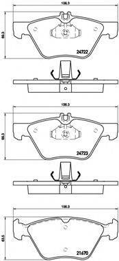 BREMBO P50075 Комплект гальмівних колодок, дискове гальмо