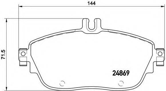 BREMBO P50093 Комплект гальмівних колодок, дискове гальмо