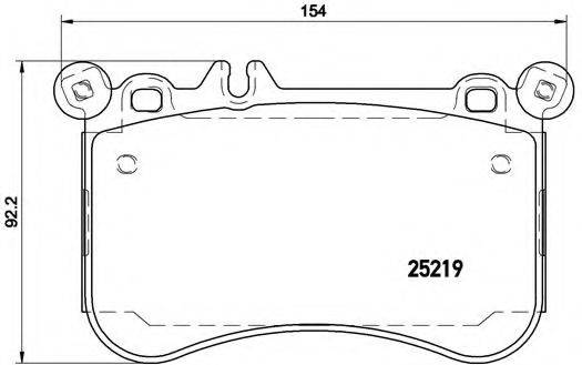 BREMBO P50097 Комплект гальмівних колодок, дискове гальмо